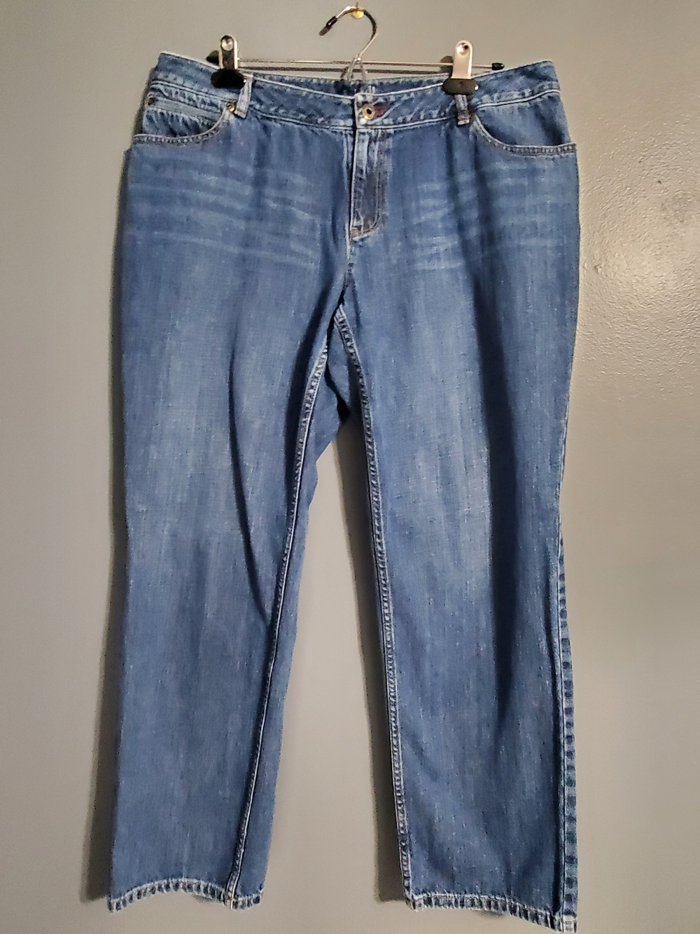 J Jill Boyfriend Relaxed Fit Women's Straight-Leg Jeans Size 14